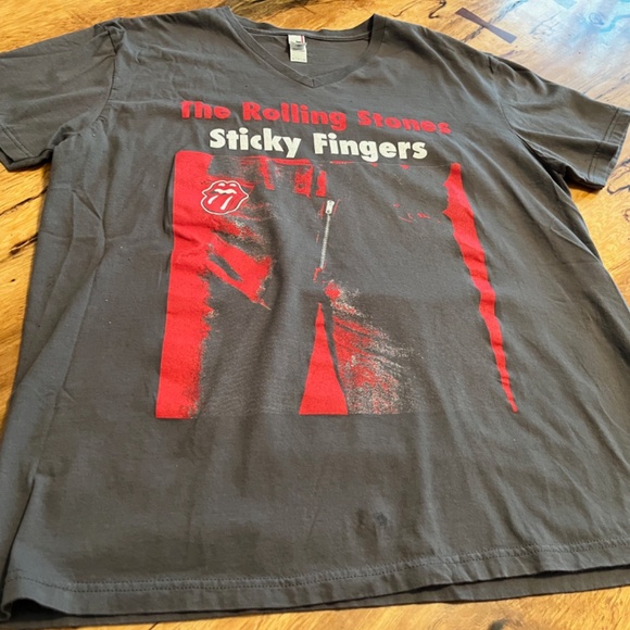 ROLLING STONES "STICKY FINGERS" Tour 2015 T-shirt XL - Picture 5 of 8